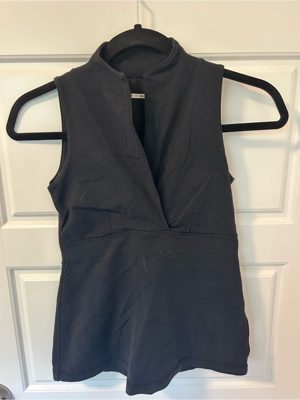 lululemon athletica Black Sleeveless V-Neck Tank Top